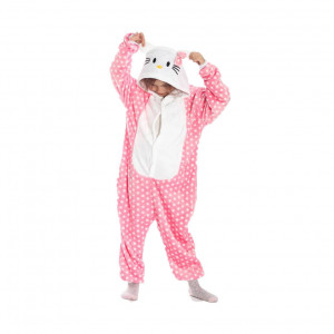 Кигуруми Hello Kitty в горошек XS (135-145 см)